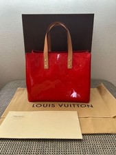 Louis Vuitton Vernis Reid PM Leather Bag Used Small Flaw Authentic