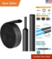 1/2 Inch Heat Shrink Tubing - 5 Ft 3:1Ratio Waterproof Heat Shrink Tubin - Ad...