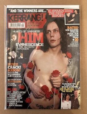 Kerrang 970 August 30 2003 HIM Ville Valo Love Metal Evanescence CKY Music Mag