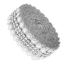 5 Yards Rhinestone Diamond Ribbon Mesh Wrap Party Wedding