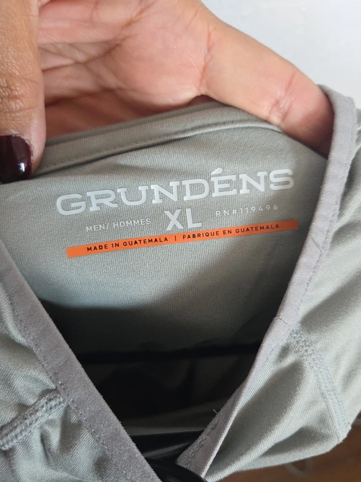 Grundens Solstrale XL Camisa de Pesca con Capucha Gris Absorbente Antiolor UFP 50 Foto 4 de 4