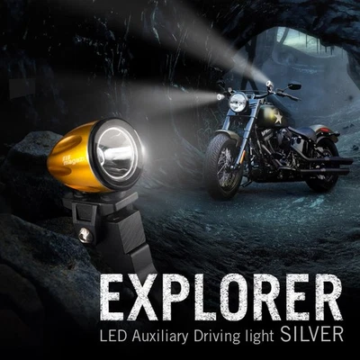 mini LED lampe spot feu de route d'or 22-25mm dia. bar pour camion van Wagon - Photo 1/4