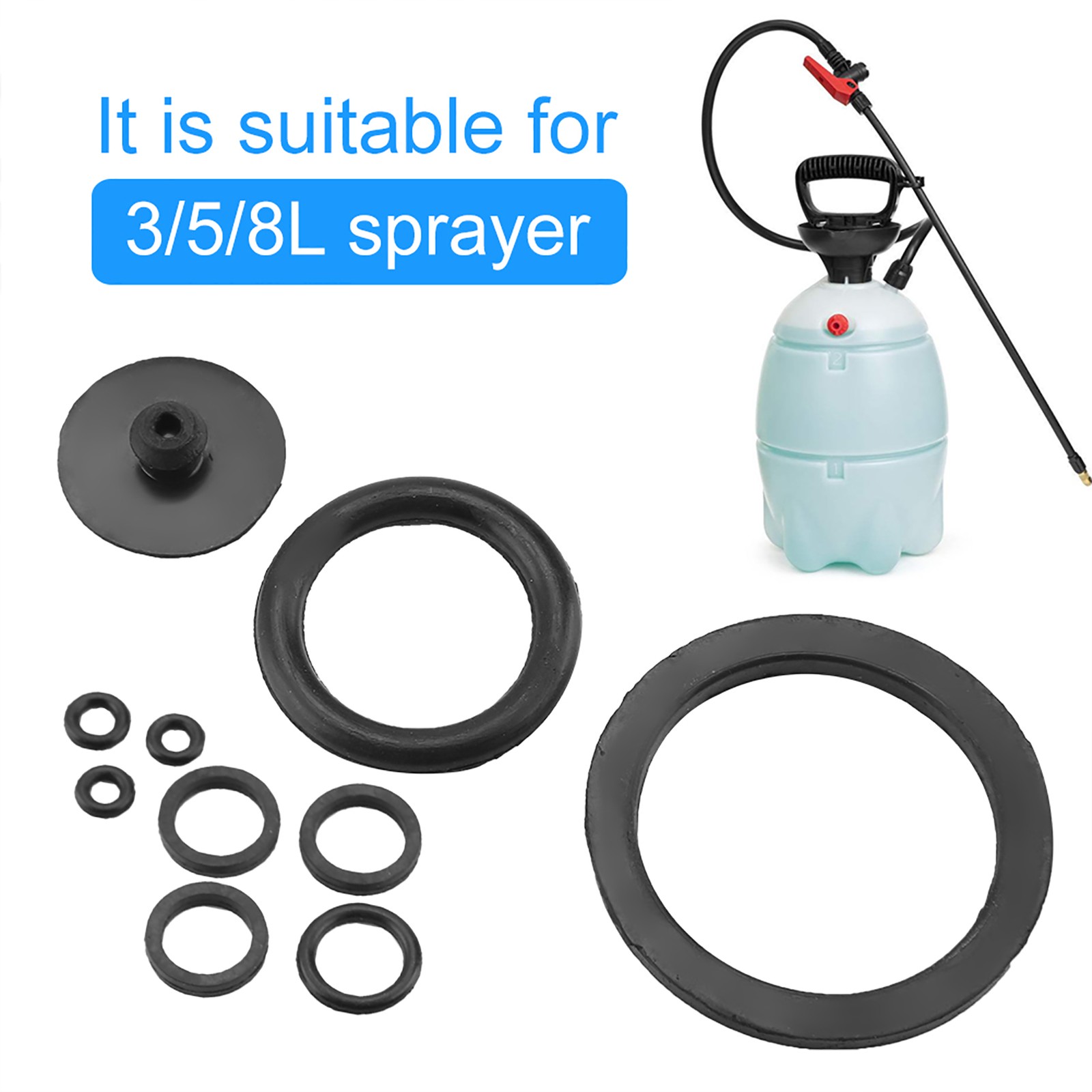 Rubber Sealing Ring Essential Sprayer Accessories For Garden Sprayer 10pcs / Set