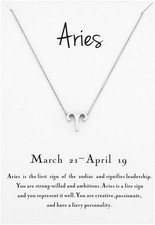 Zodiac Necklace for Women Jewelry Horoscope Constellation Pendant Astrology Birt