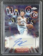 STEPHON CASTLE 2025-26 TOPPS CHROME UPDATE #HM-SC HAVOC MARKS AUTO SPURS