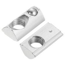 Tuerca de resorte M8 t, 25 piezas serie 3030 rollo medio redondo en resorte con ranura 8 mm
