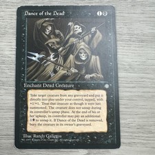 MTG Dance of the Dead Ice Age Enchant Dead Creature Rare LP Magic Card