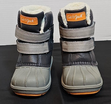 Cat  Jack Calf Boots Toddler Unisex Winter Snow Sz 8 6.25 inches length Grey