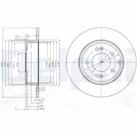 2X Delphi Bremsscheibe BG4012 FüR Nf Hyundai Sonata 5 Tg Hg I30 Ix35 Lm El Elh