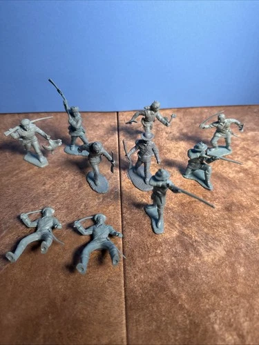 Marx Blue Pioneers Cavalry From Fort Apache Set Of 10 C