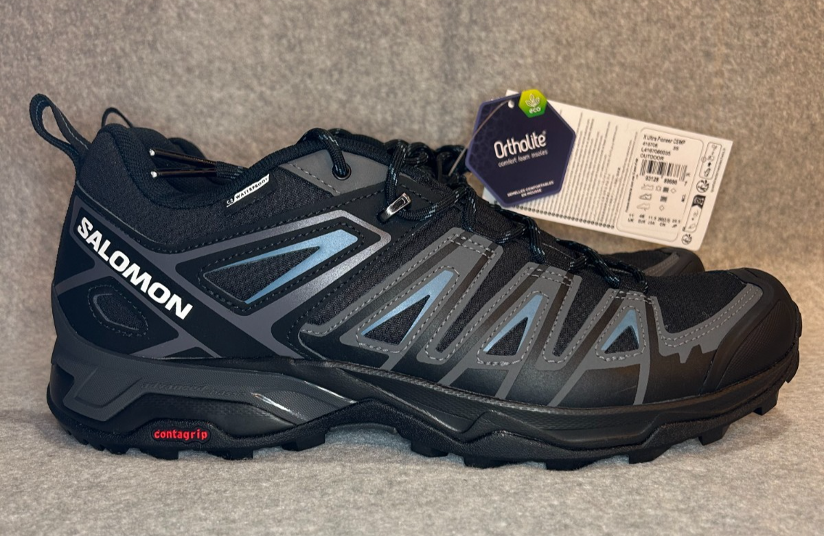 Scarpa Salomon Uomo x Ultra Pioneer CSWP Nera Calamita Bluesteel Taglia 11 5 Nuova con etichette