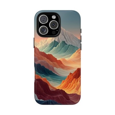 Phone Ink - iPhone | Galaxy | Pixel Case - Mountain Peaks Gradient