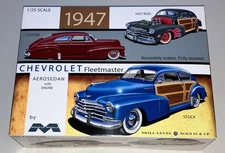 Moebius 1947 Chevy Fleetmaster Aerosedan 1:25 scale model car kit 2301