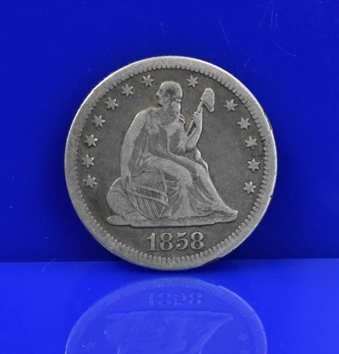 1858-P Seated Liberty Quarter — photo from another recent sale