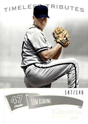 2014 Panini Classics #131 Tom Glavine Timeless Tributes Silver #/149