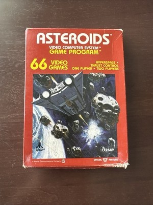 Asteroids - Atari 2600 Vintage 1981 Video Game Complete In Box *AS IS Untested*