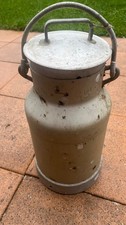 Alte Ritter Aluminium Milchkanne mit Deckel 22x50cm Sammlerstück Dekoration 2.48