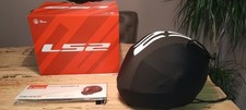 Motorbike Helmet LS2 with Open Face Flip Function, Never Used, Medium, Visor.