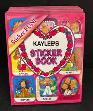 Personalized Name KAYEE STICKER BOOK Stick W/Us Girls Funky Groovy Stickers
