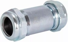 4-3/8 Inch Long Pattern Compression Coupling 1 Inch IPS Galvanized Steel 2056