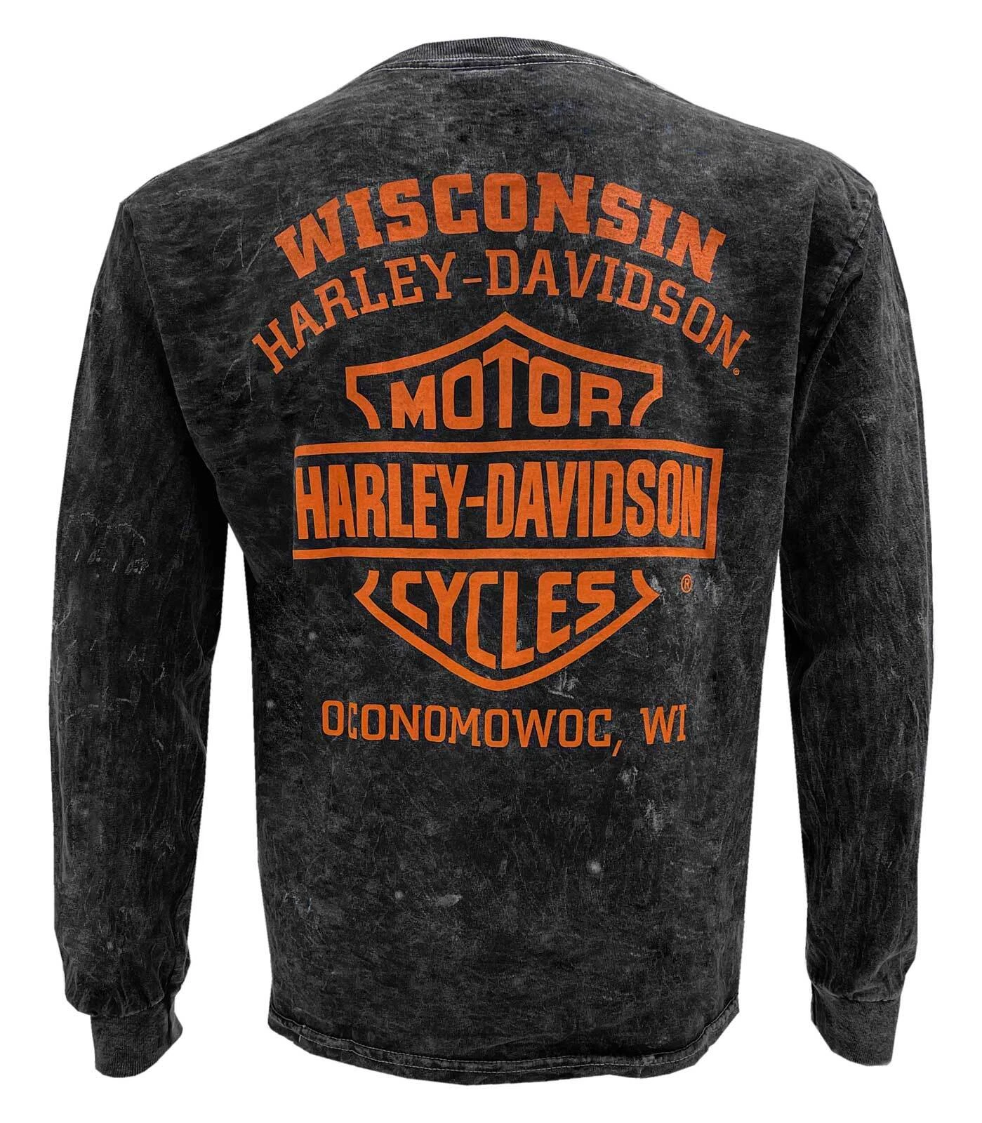 H Davidson Men's Telecast Long Sleeve Crew Neck Shirt