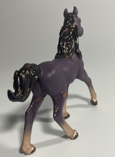 2018 Schleich Plum Purple w/Pink Glitter & Rhinestones Unicorn Horse 3 1/2" Tall - 第 5/12 張圖片