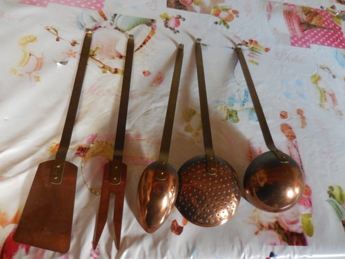 Louche En Cuivre Vintage + Cuillère – Fabrication Française – Lot