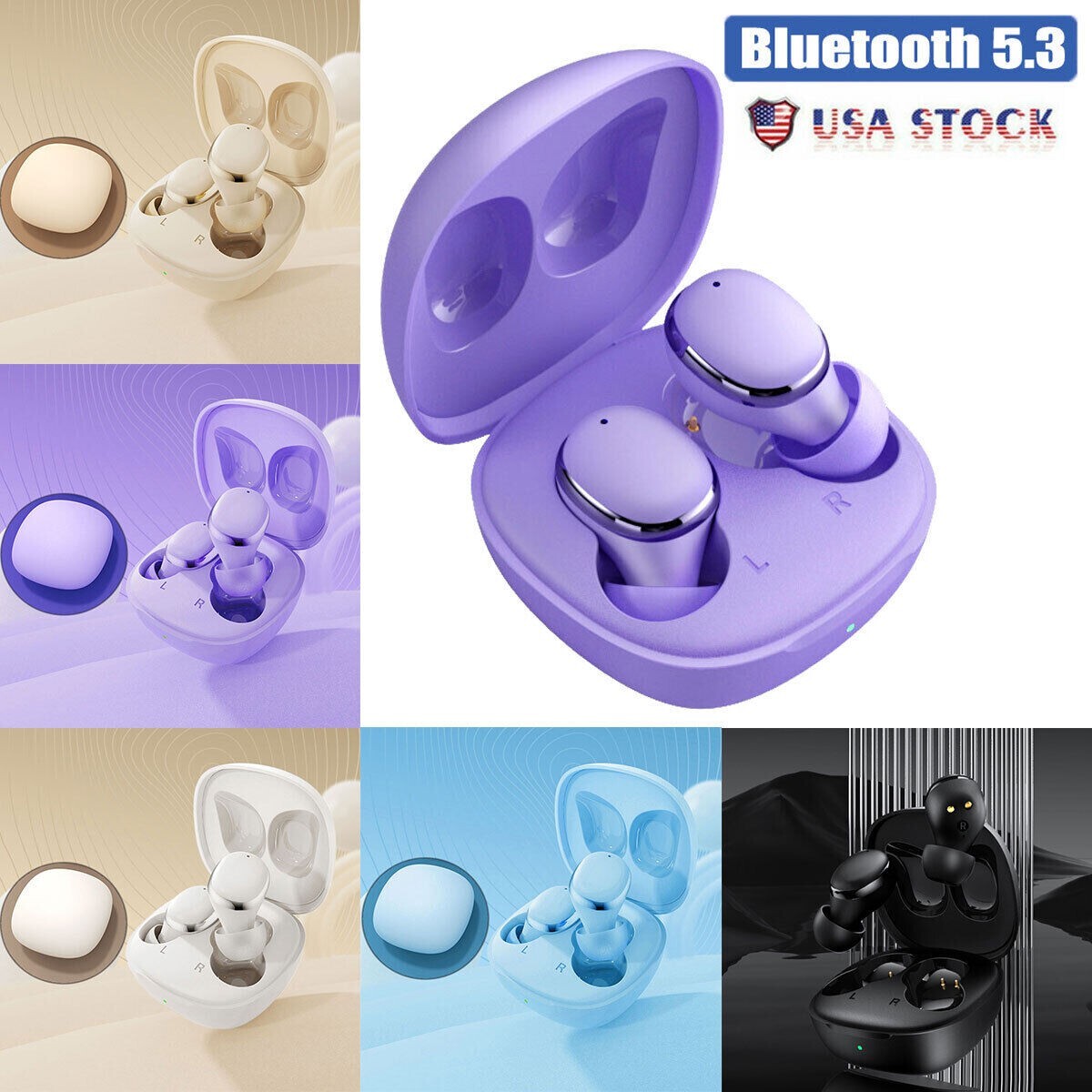 Bluetooth Earbuds Wireless Headphones Mini Earphones For Samsung A52 A55 A72 A73-image