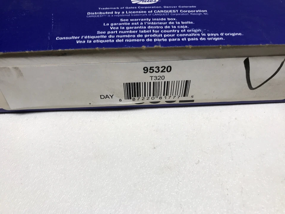 Correa de distribución del motor-GAS CARQUEST T320 95320 se adapta 01-06 Mitsubishi Montero FAST SH Foto 3 de 3