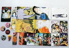 Naruto Postcards, Badges, etc.