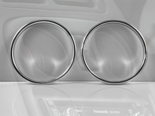 For MGTF MG TF MGF MG F 01-05 Chrome Rings for Oil & Clock Trim Surrounds Rings - Picture 2 of 8