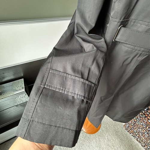 - Via Spiga schwarzer klassischer Trenchcoat mit Gürtel OOTD Herbst Baumwollmischung LARGE - Bild 15 von 15