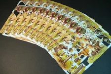 LOT 10 sheets 1980's Reproduction Mamelok Die Cut Scrap England EMBOSSED