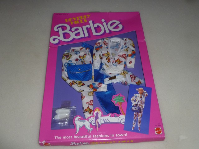 Barbie Beverly Hills Fashions Vintage Butterfly Outfit Set 1987 Mattel