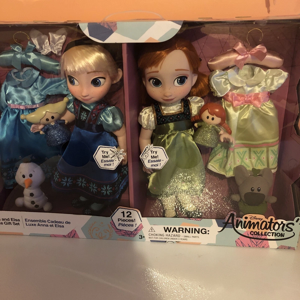 Frozen Anna and Elsa Singing Dolls Deluxe Gift Set Disney