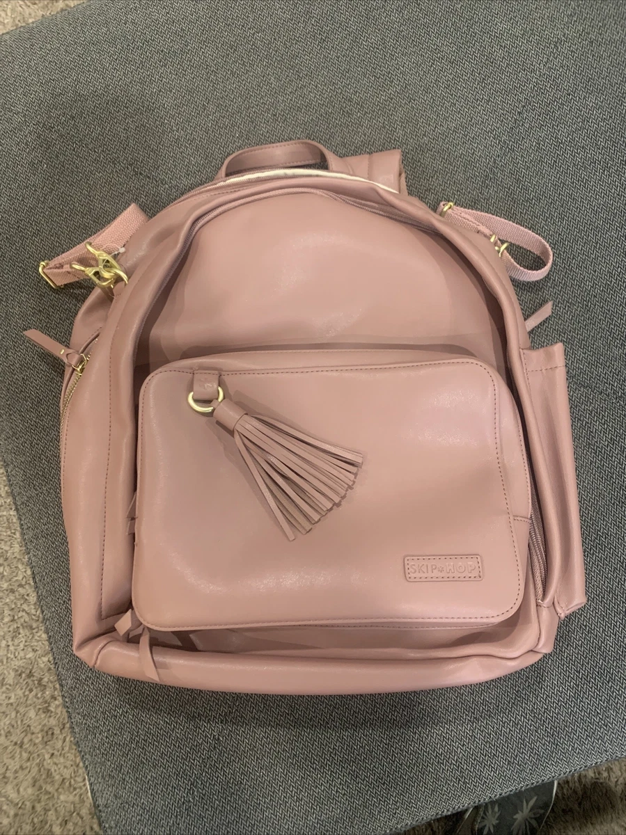 Skip Hop Greenwich Simply Chic Dusty Rose Diaper Bag Backpack