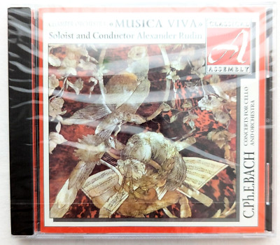CARL PHILIPP EMANUEL CPE BACH Concerto For Cello & Orchestra CD Alexander Rudin