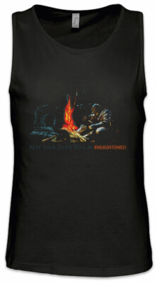 Enlightened Soul Herren Tank Top Firelink Shrine Dark Gamer Nerd Souls Kult Hack