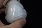 Fenton Art Glass Opalescent Milk Glass Bear W/ Pink Collar Figurine -P. Hayhurst — photo 8