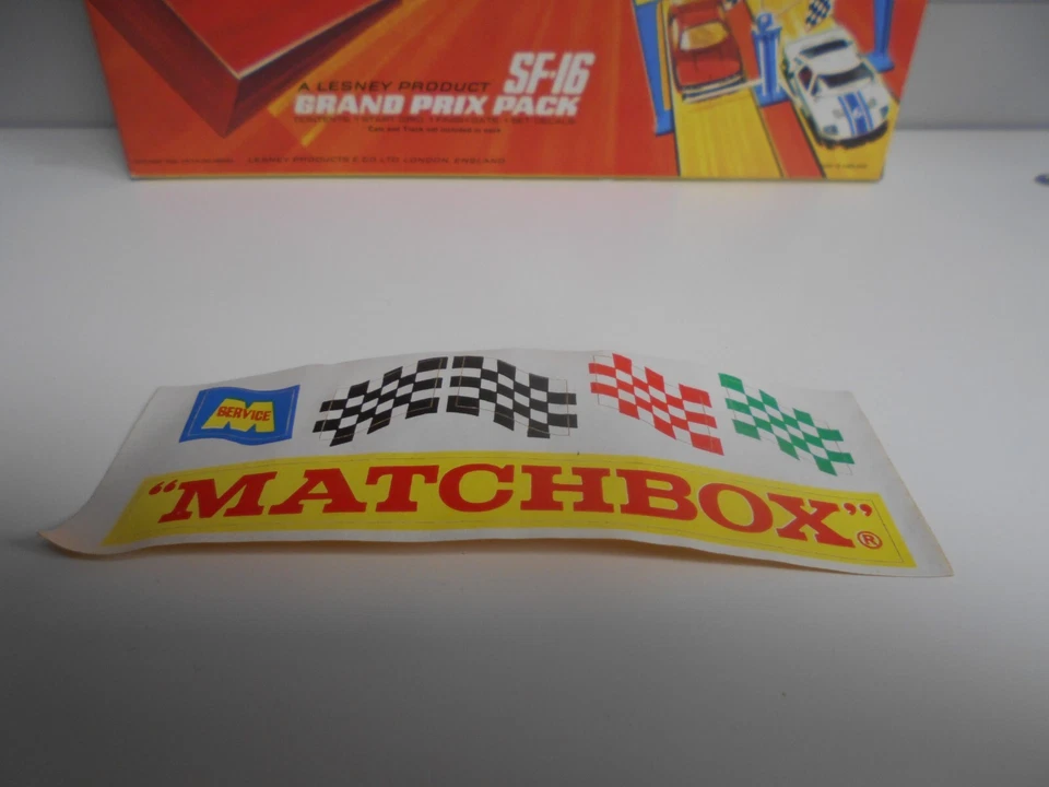 Rare Vintage Boxed Matchbox Superfast SF 16 Grand Prix Pack .Old Toy Shop - Image 2 of 4