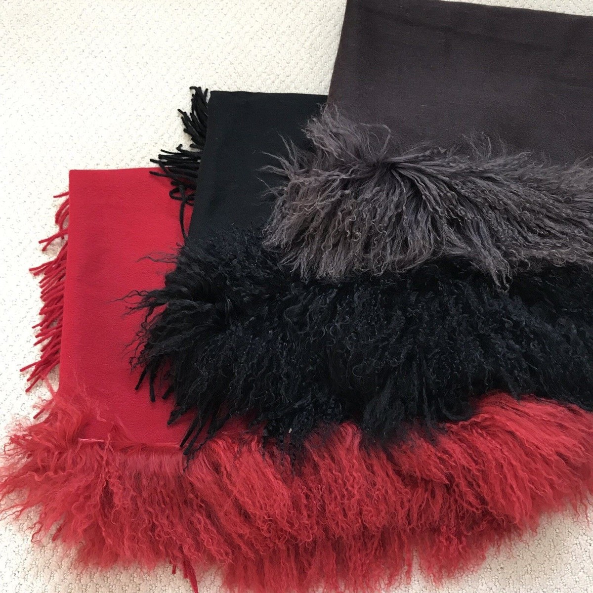 Châle/Cape En Fourrure Véritable 100% Laine - Marron - Taille Unique - Neuf Avec étiquettes