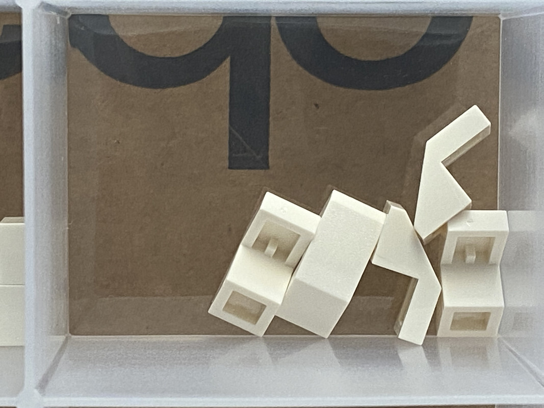 LEGO Parts White Slope 45 2 X 1 With Cutout Without Stud No 28192 lego-parts-white-slope-45-2-x-1-with-cutout-without-stud-no-28192