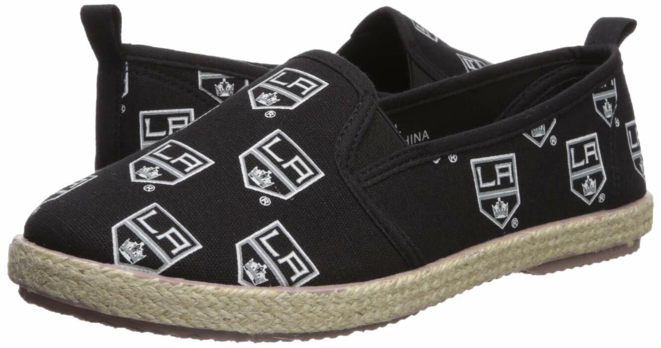 Женская обувь FOCO NHL Los Angeles Kings Espadrille из парусины без шнуровки