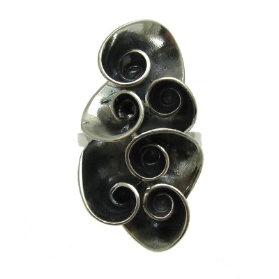 Genuine Sterling Silver Extravagant Ring Hallmarked Solid 925 Handmade
