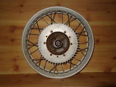 1972 Bultaco Alpina 175 OEM Akront Rear Wheel Rim Hub Sprocket