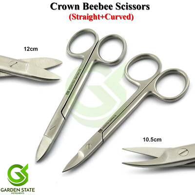 Dental Beebee Scissors Crown Orthodontic Wire Cutting Straight & Curved Scissors