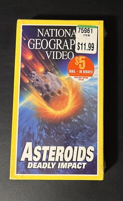ASTEROIDS DEADLY IMPACT  VHS Tape National Geographic Video- New & Sealed