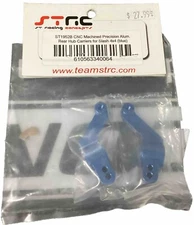 STRC Traxxas Slash 4X4 CNC Blue Aluminum Rear Hub Carriers STRST1952B