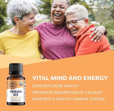 Vimergy  Vegan Vitamin D3 Extract, 96 Servings   Supports Strong immune system