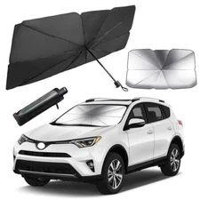 53"Car Windshield Sunshade Cover Umbrella Foldable Front Window Visor Sun Shade